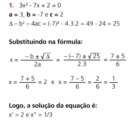 Equação do 2° Grau (Segundo Grau) - Fórmulas e Exercícios Resolvidos