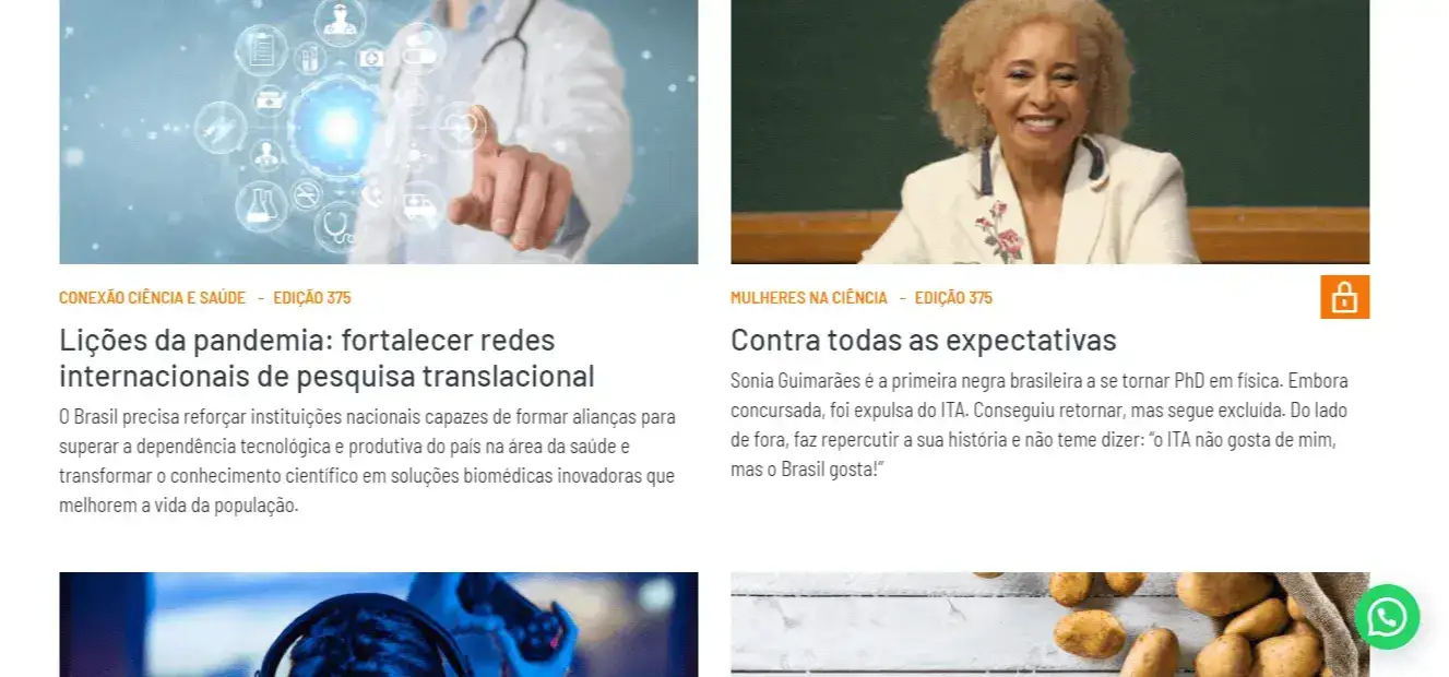 Print da tela inicial do site: Print da tela inicial do site: