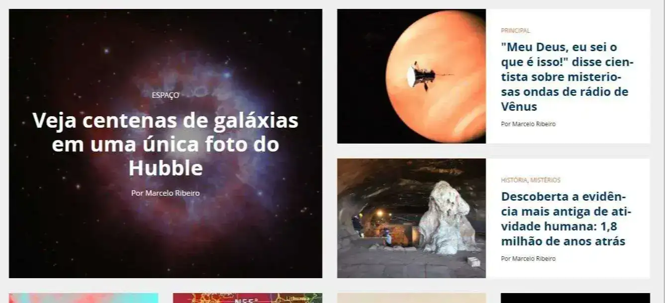 Print da tela inicial do site: Print da tela inicial do site: