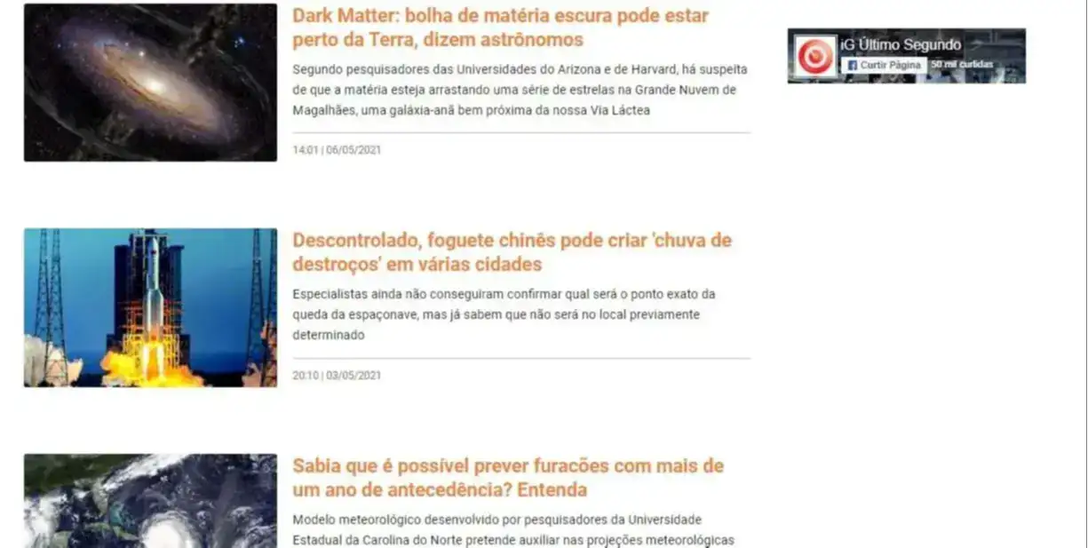 Print da tela inicial do site: Print da tela inicial do site: