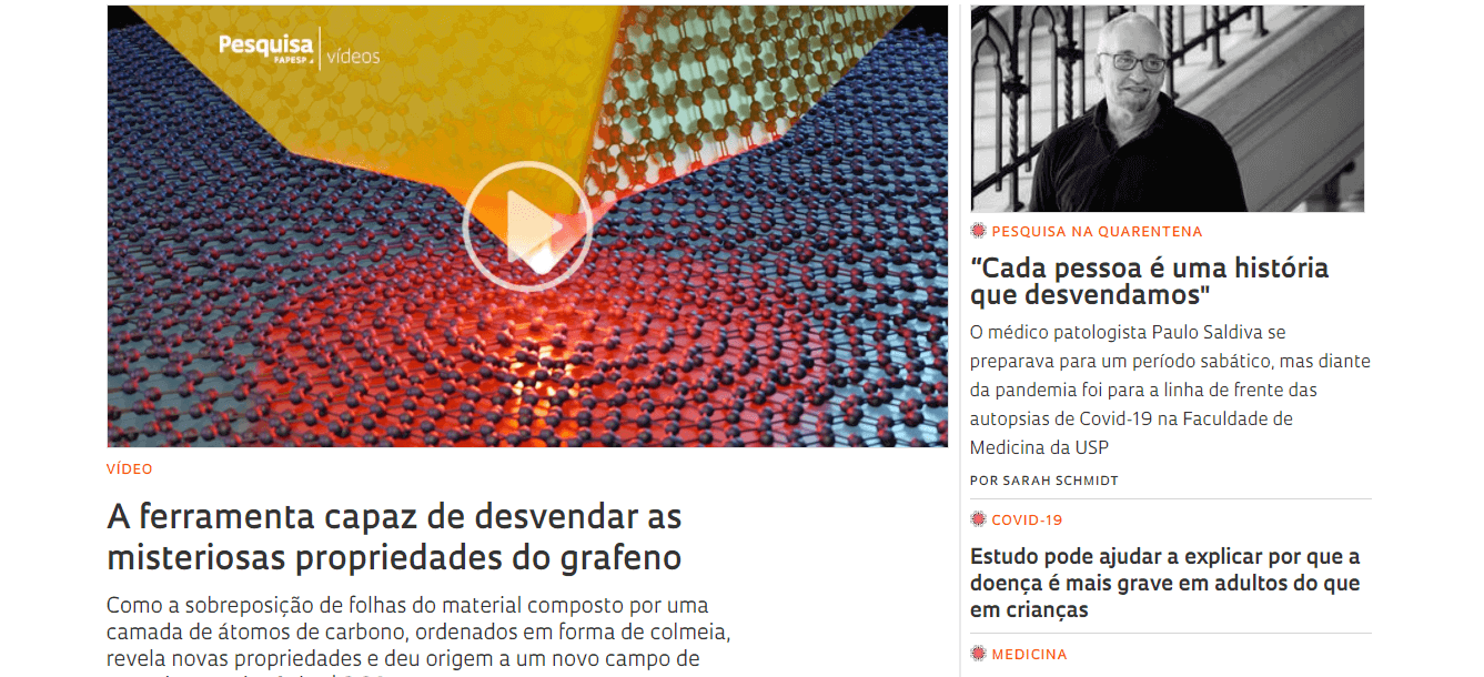 Print da tela inicial do site: Print da tela inicial do site: