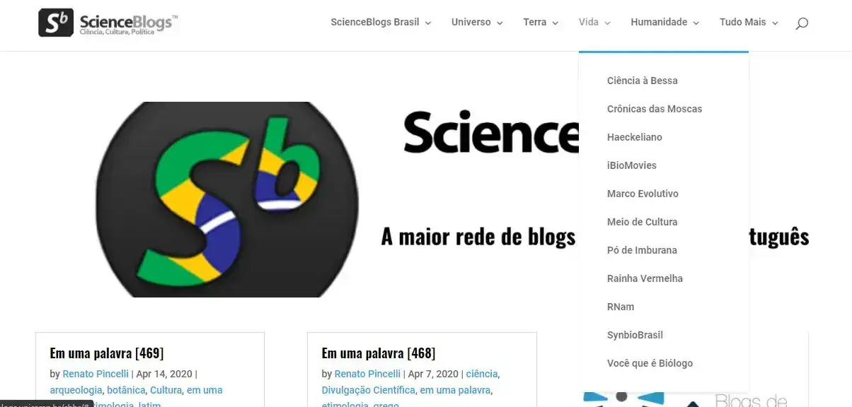 Print da tela inicial do site: Print da tela inicial do site: