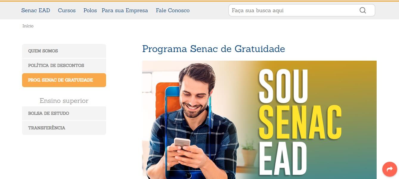 Print da tela inicial do site: Print da tela inicial do site: