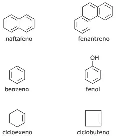 Segundo as estruturas dos compostos descritos a seguir, quais deles não são aromáticos? Segundo as estruturas dos compostos descritos a seguir, quais deles não são aromáticos?