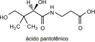As funções orgânicas presentes no ácido pantotênico são ácido carboxílico As funções orgânicas presentes no ácido pantotênico são ácido carboxílico