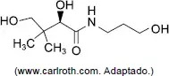 O D-panthenol é um princípio ativo usado em produtos para hidratação da pele e dos cabelos O D-panthenol é um princípio ativo usado em produtos para hidratação da pele e dos cabelos